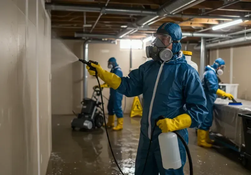 Basement Sanitization and Antimicrobial Treatment process in Kent, WA